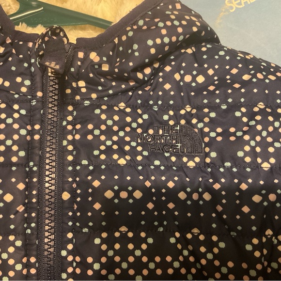 NORTH FACE TODDLER REVERSIBLE MOSSBUD SWIRL JACKET 3T - Picture 3 of 9